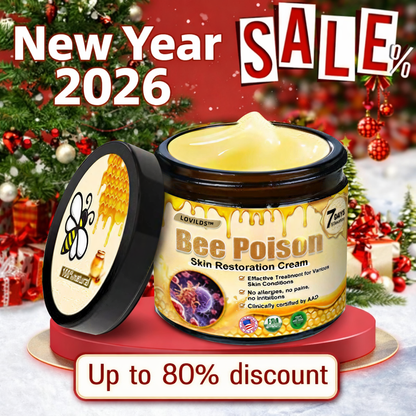 LOVILDS™ 🐝Bee Poison Skin Restoration Cream 🐝（🔥LAST DAY SALE-80% OFF)🥇👩‍⚕️ (Cópia)