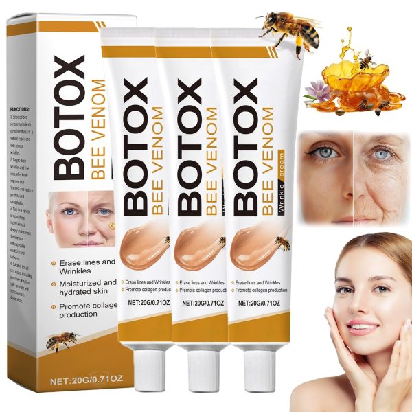 Creme para tratamento instantâneo de rugas com veneno de abelha e botox