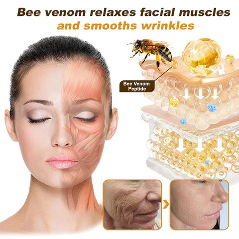 Creme para tratamento instantâneo de rugas com veneno de abelha e botox